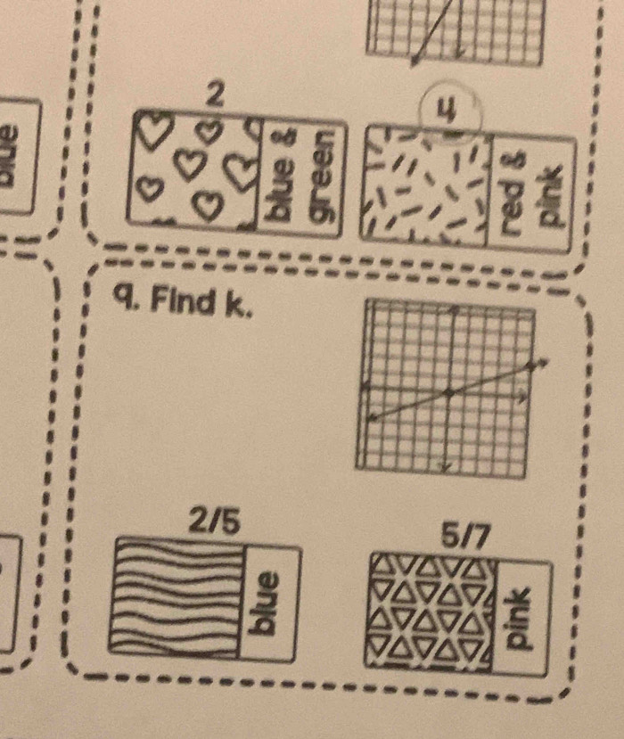 4
2
9. Find k.
2/5 5/7