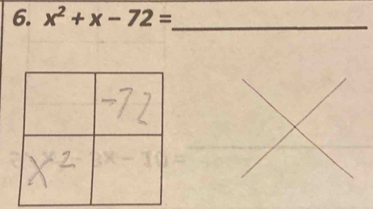 x^2+x-72= _