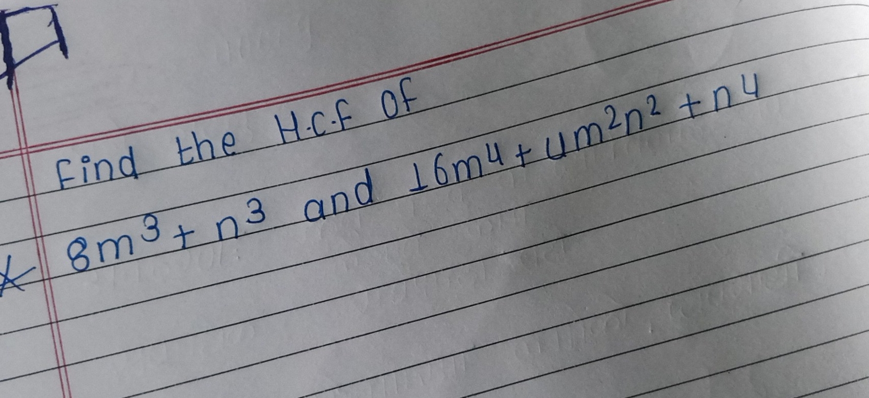 Find the H.c.f of