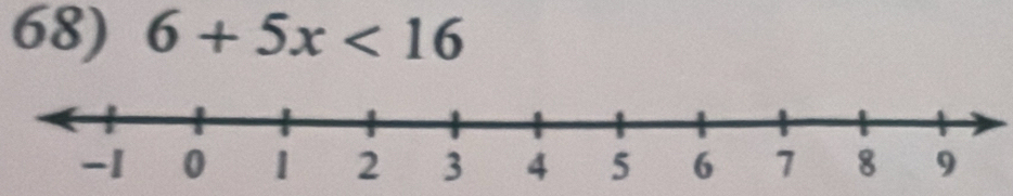 6+5x<16</tex>