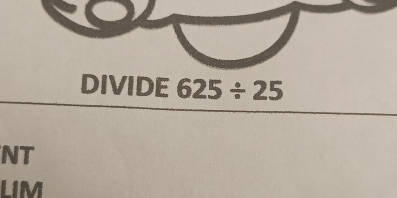 DIVIDE 625/ 25
NT 
LIM