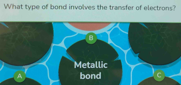 What type of bond involves the transfer of electrons?