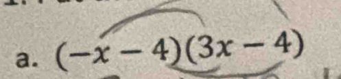 (-x-4)(3x-4)