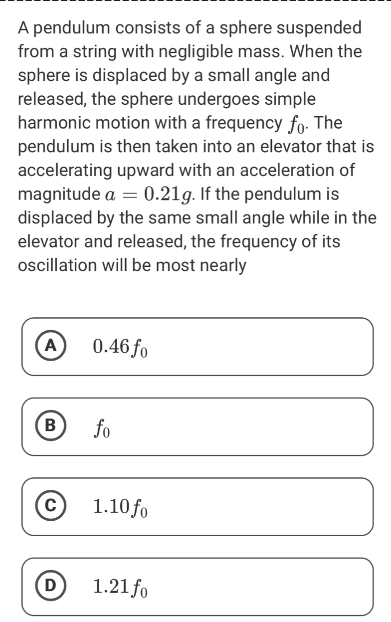 Solved: A pendulum consists of a sphere suspended from a string with ...