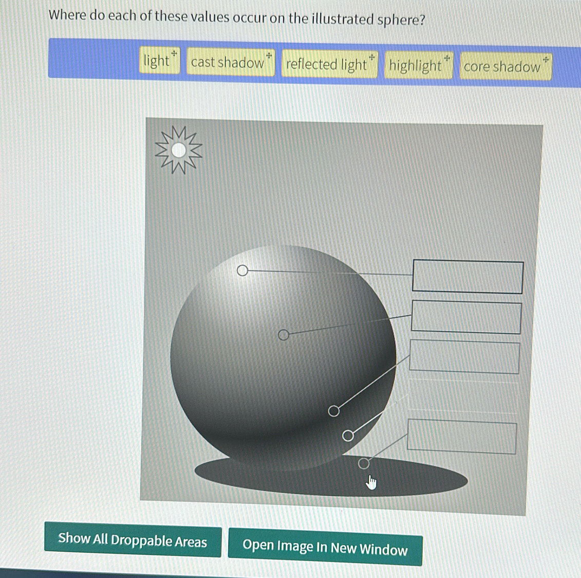 Solved: Where do each of these values occur on the illustrated sphere ...