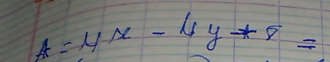 A=lyx-lsy+r=