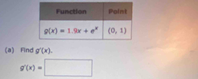 Find g'(x).
g'(x)=□