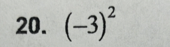 (-3)^2