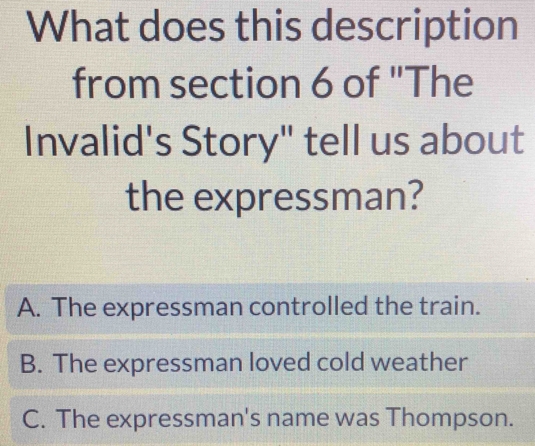 Solved: What does this description from section 6 of 