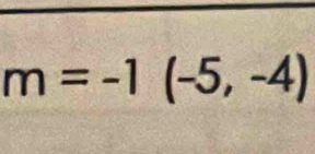 m=-1(-5,-4)