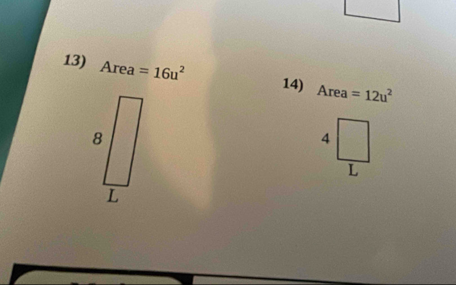 Area =16u^2
14) Area =12u^2