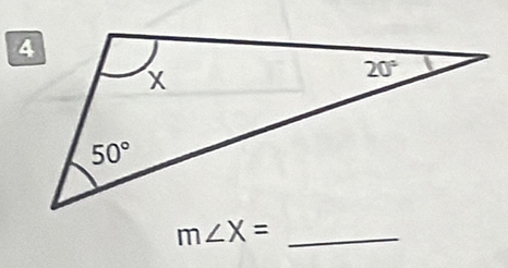 m∠ X=