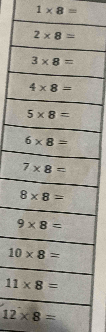 1* 8=
12* 8=