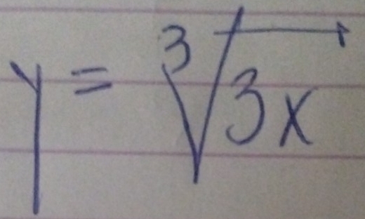 y=sqrt[3](3x)