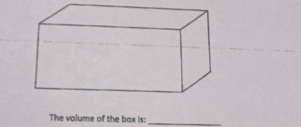 The volume of the box is:_