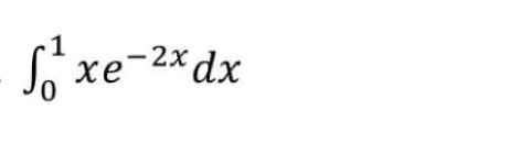 ∈t _0^(1xe^-2x)dx