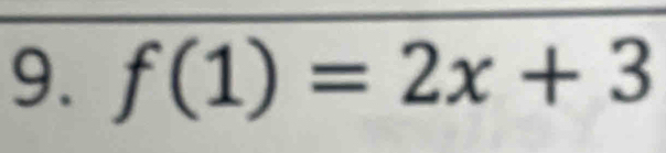 f(1)=2x+3