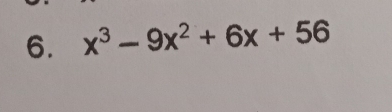 x^3-9x^2+6x+56