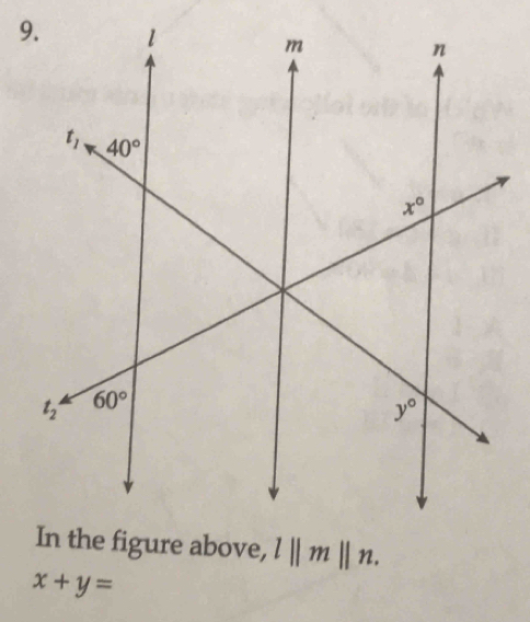 l||m||n.
x+y=