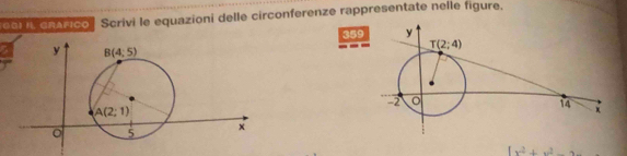 eoi L charico Scrivi le equazioni delle circonferenze rappresentate nelle figure.
359
x^2+x^2