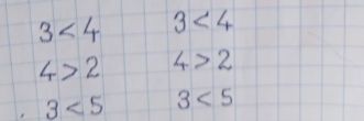 3<4</tex> 3<4</tex>
4>2 4>2
3<5</tex> 3<5</tex>
