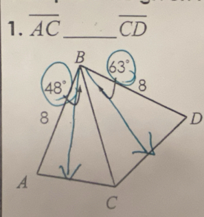 overline AC _ overline CD