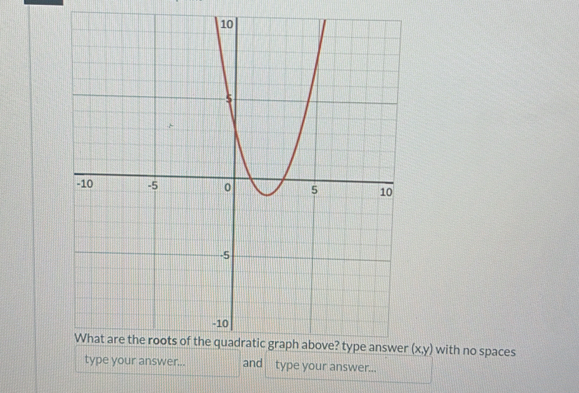 (x,y) with no spaces 
... and type your answer...