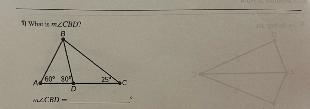 What is m∠ CBD
_ m∠ CBD=
。