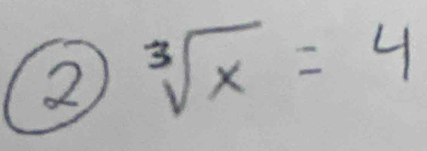 2 sqrt[3](x)=4