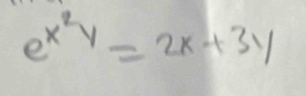 e^(x^2)y=2x+3y