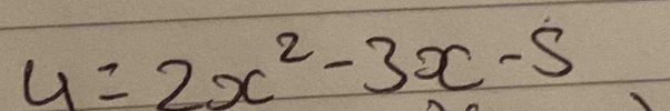 4=2x^2-3x-5