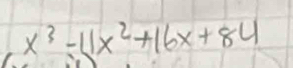 x^3-4x^2+16x+84