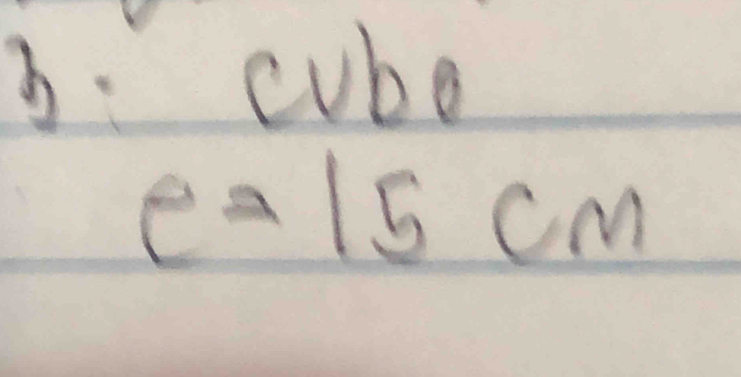 cube
e=15cm