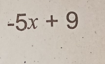 -5x+9