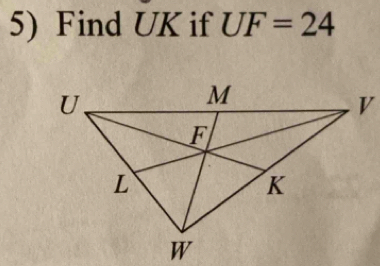 Find UK if UF=24