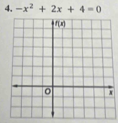 -x^2+2x+4=0