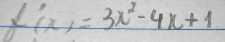 f'(x)=3x^2-4x+1