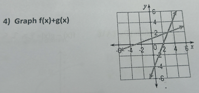 Graph f(x)+g(x)