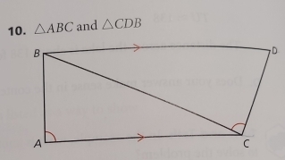 △ ABC and △ CDB