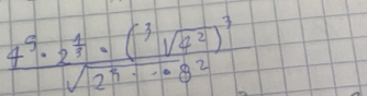 frac 4^5· 2^(frac 1)3· (sqrt[3](4^2)end(pmatrix)^3