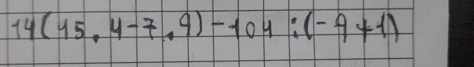 14(15.4-7.9)-104:(-9+1)