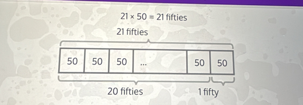 21* 50=21 fifties