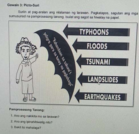 Solved: Gawain 3: Picto-Suri Suriin at pag-aralan ang nilalaman ng ...