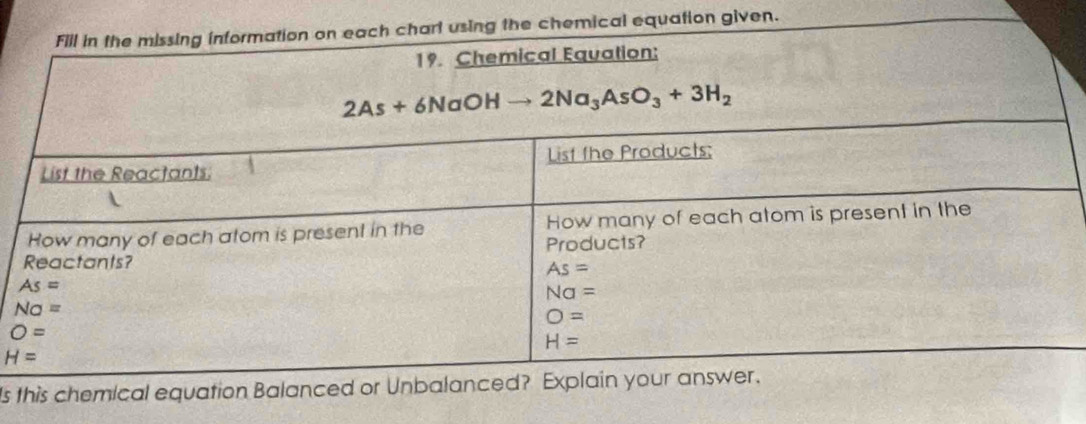 equation given.
H=
Is this chemical equation