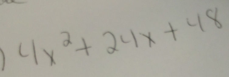 4x^2+24x+48