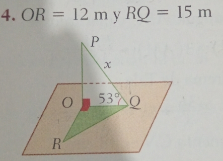 OR=12m y RQ=15m