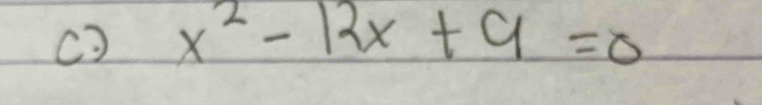 x^2-12x+9=0