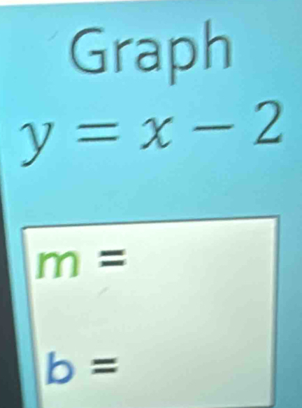 Graph
y=x-2