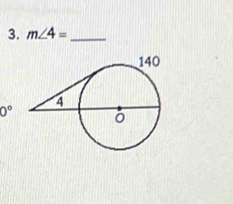 m∠ 4= _
0°