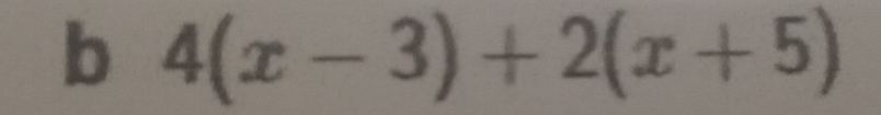 4(x-3)+2(x+5)